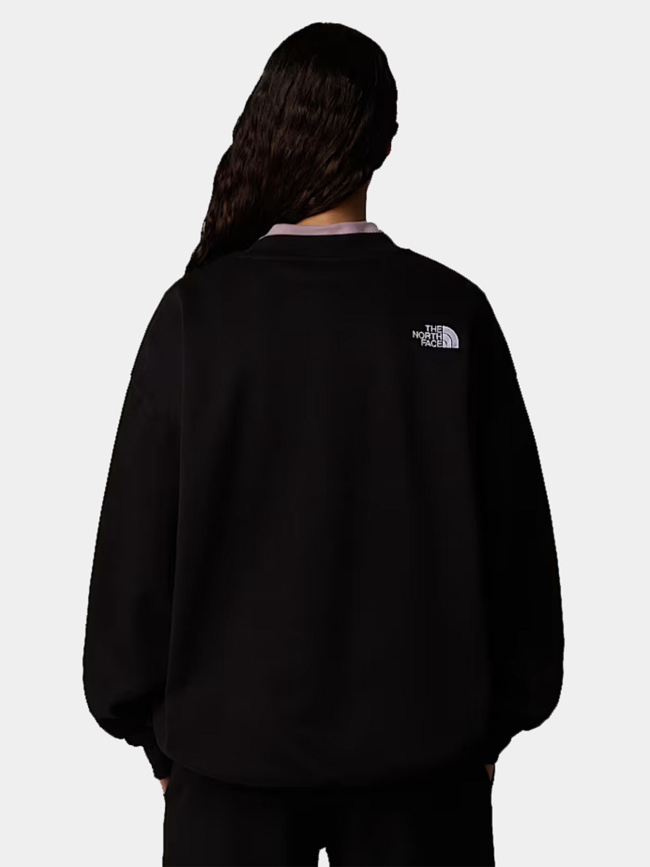 Sweat à col rond essential oversize noir femme - The North Face