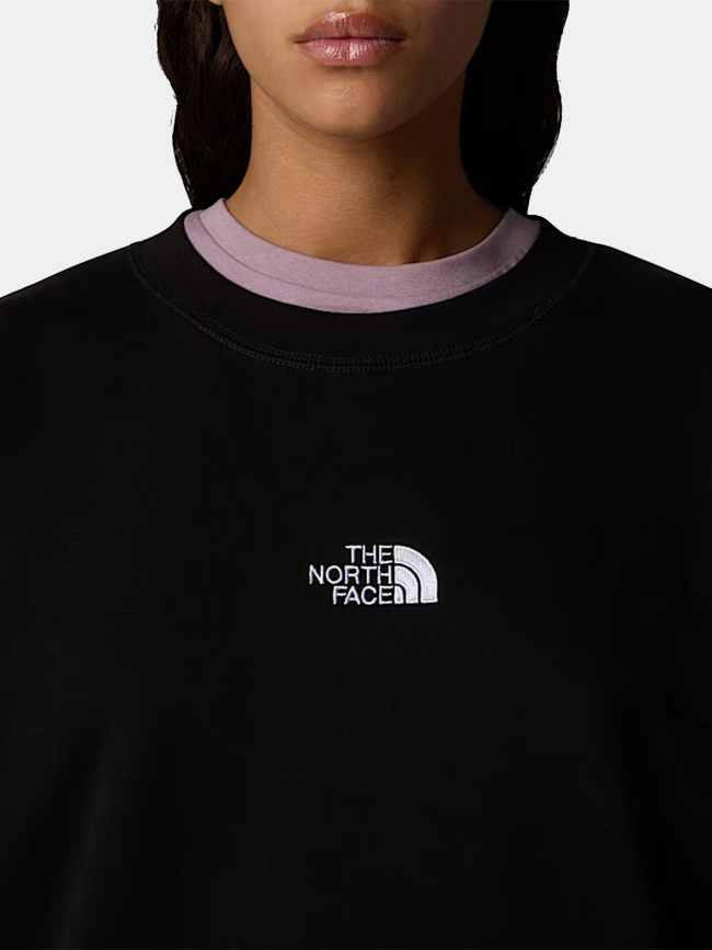 Sweat à col rond essential oversize noir femme - The North Face