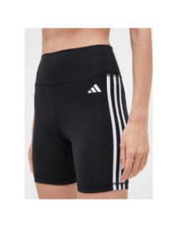Short cycliste 3 bandes noir et blanc femme - Adidas