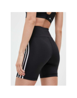 Short cycliste 3 bandes noir et blanc femme - Adidas