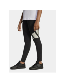 Legging de sport glam leg logo argenté noir fille - Adidas