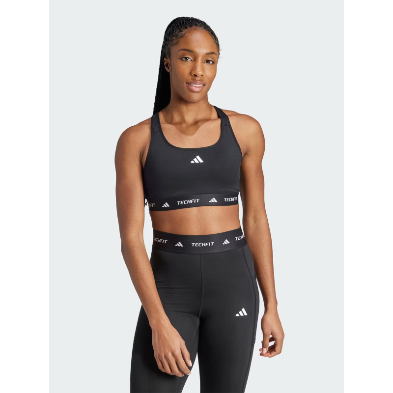 Brassière de sport techfit noir femme - Adidas