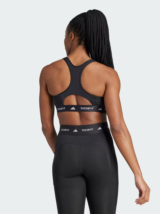 Brassière de sport techfit noir femme - Adidas