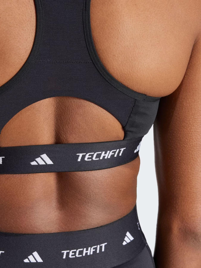 Brassière de sport techfit noir femme - Adidas