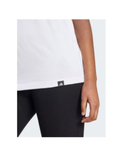 T-shirt lounge slide graphic blanc femme - Adidas