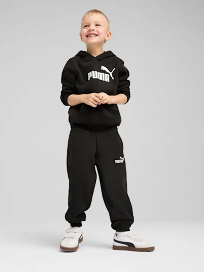 Sweat à capuche molletonné  à logo n° 1 ess noir enfant - Puma