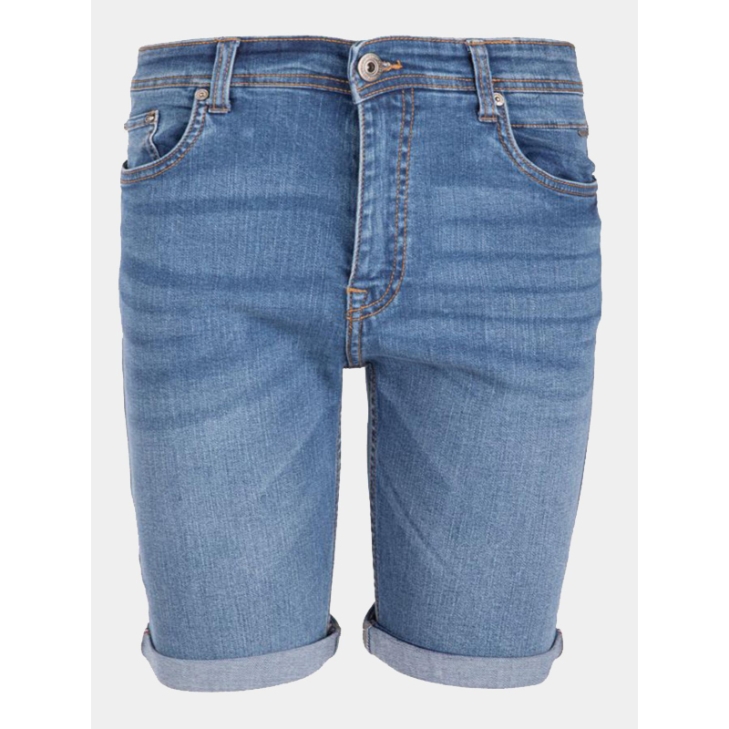 Bermuda en jean vasto bleu homme - La Maison Blaggio