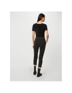 T-shirt brillant à col en v diwi noir femme - Morgan