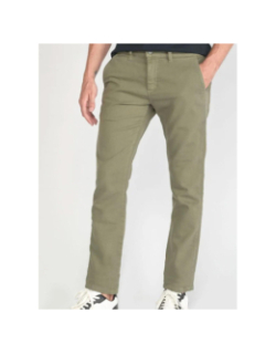 Pantalon chino jogg kurt kaki homme - Le Temps Des Cerises