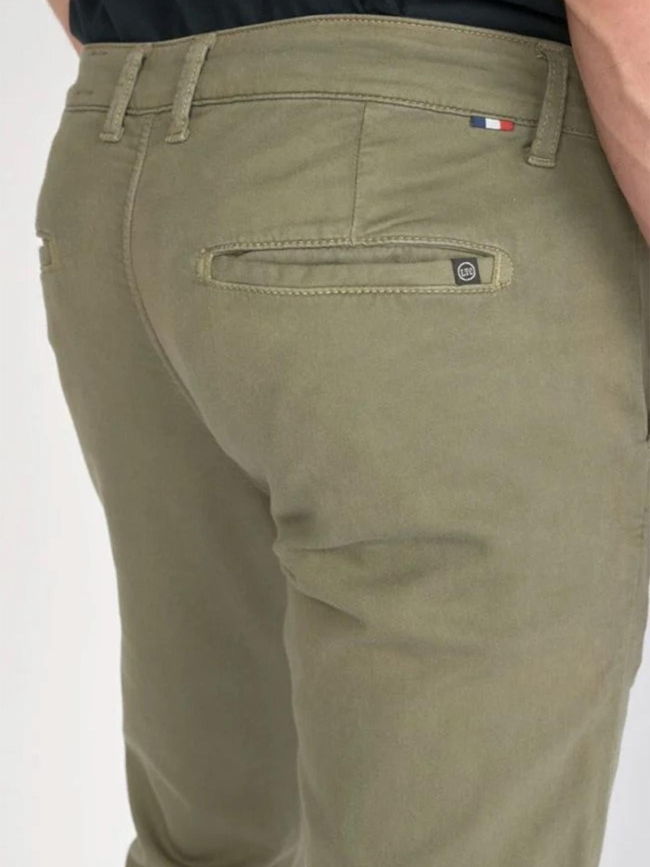 Pantalon chino jogg kurt kaki homme - Le Temps Des Cerises
