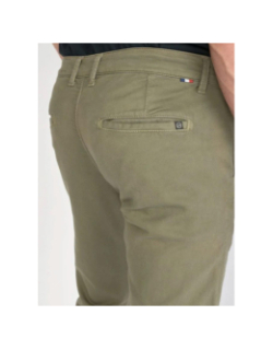 Pantalon chino jogg kurt kaki homme - Le Temps Des Cerises