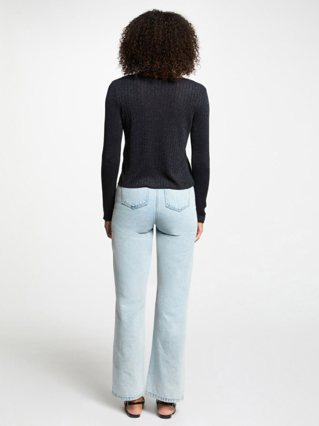 Gilet cardigan pailleté mizor noir femme - Morgan