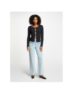 Gilet cardigan pailleté mizor noir femme - Morgan