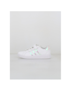 Baskets à scratch grand court 2.0 irisé el blanc fille - Adidas