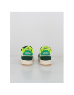 Baskets à scratch breakbase vert blanc enfant - Adidas
