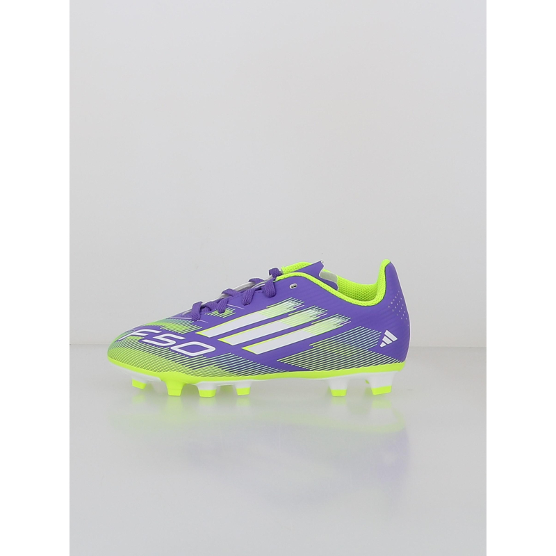 Chaussures de football f50 club fg/mg violet enfant - Adidas