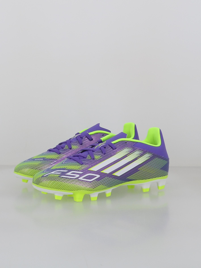 Chaussures de football f50 club fg/mg violet - Adidas