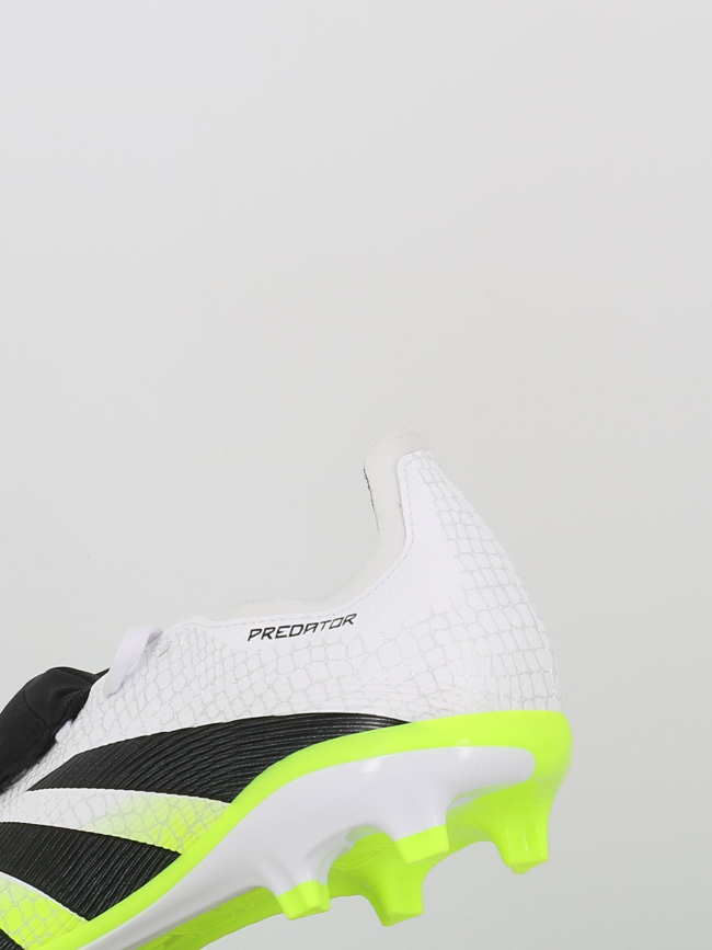 Chaussures de football predator league ft fg/mg blanc jaune - Adidas