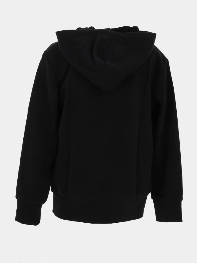 Sweat à capuche glam logo argenté brillant noir fille - Adidas