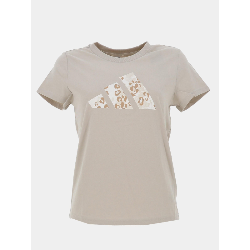 T-shirt à manches courtes anml beige fille - Adidas