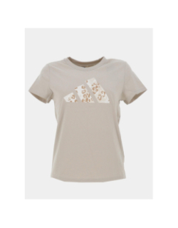 T-shirt à manches courtes anml beige fille - Adidas