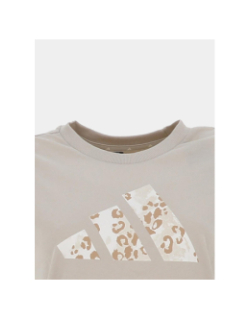 T-shirt à manches courtes anml beige fille - Adidas