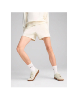 Short à taille mi-haute ess elevated beige femme - Puma