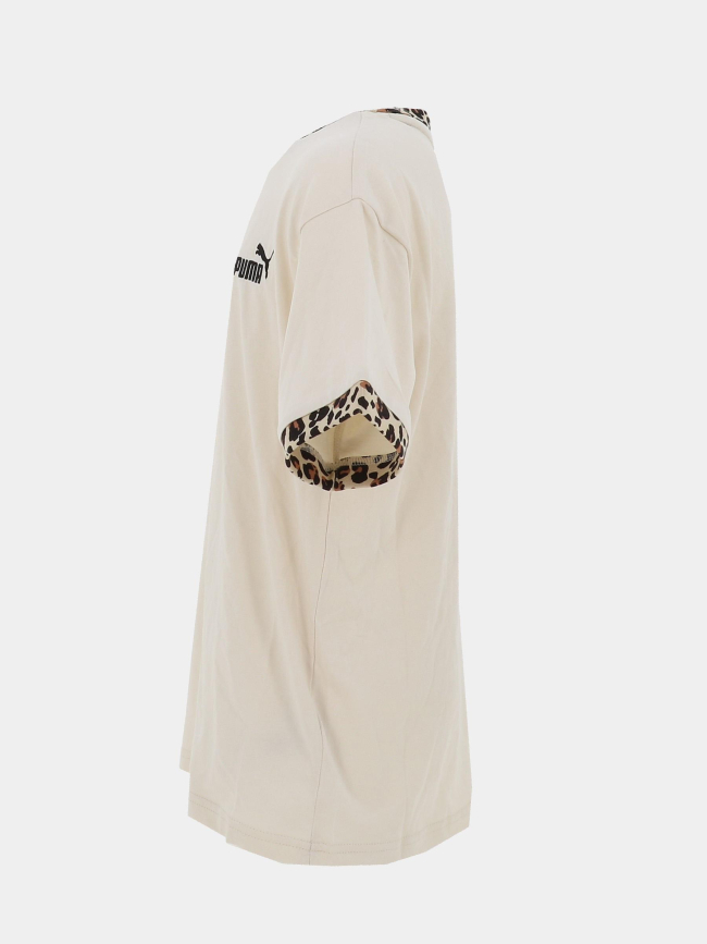 T-shirt essentials graphic animal beige fille - Puma