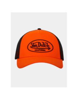 Casquette trucker fluo orange et noir adulte - Von Dutch