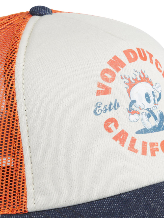 Casquette trucker visière denim multicolore adulte - Von Dutch