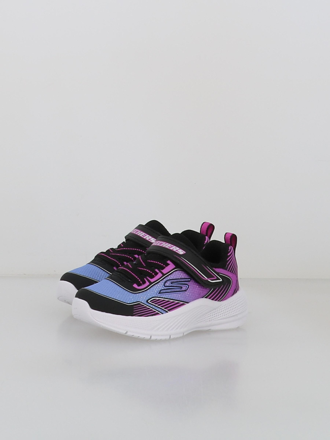 Baskets à scratch microspec advance violet enfant - Skechers