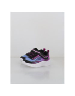 Baskets à scratch microspec advance violet enfant - Skechers
