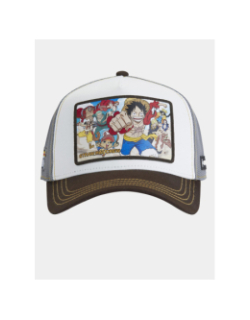 Casquette trucker one piece crew marron et gris adulte - Capslab