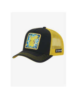 Casquette trucker pokémon pikachu noir et jaune adulte - Capslab