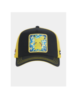 Casquette trucker pokémon pikachu noir et jaune adulte - Capslab