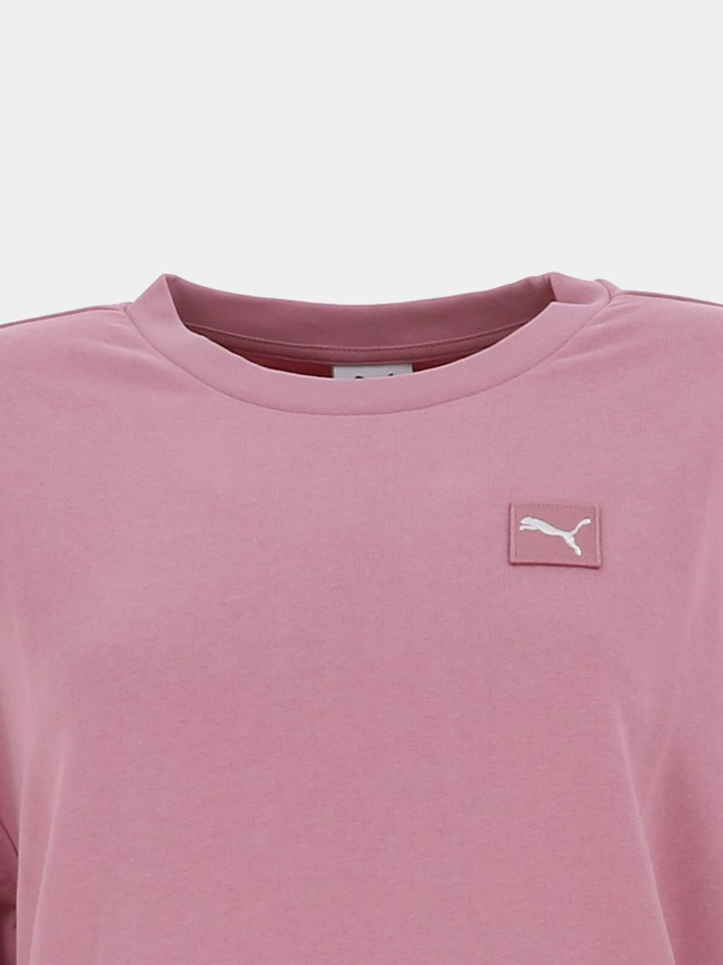 Sweat à capuche ess elevated comfort rose femme - Puma