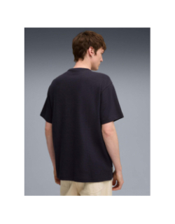 T-shirt à texture gaufré class relaxed bleu marine homme - Puma