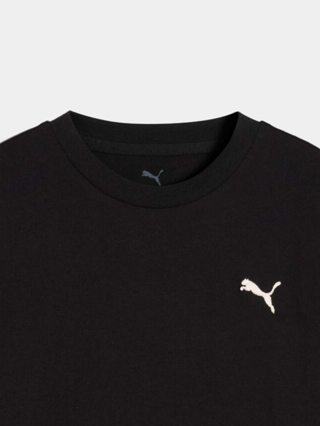 T-shirt à manches courtes ess tape noir fille - Puma