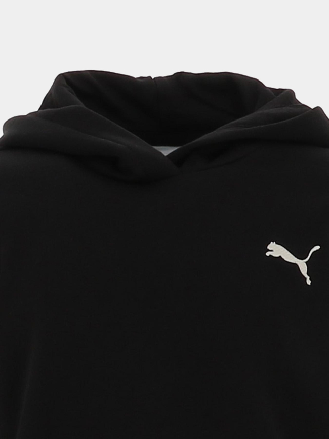Sweat à capuche ess relaxed tap noir fille - Puma