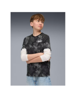 T-shirt ess camo aop noir garçon - Puma