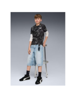 T-shirt ess camo aop noir garçon - Puma