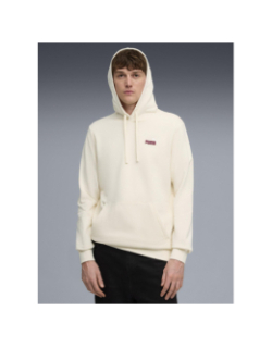Sweat à capuche ess 2 color small logo beige homme - Puma
