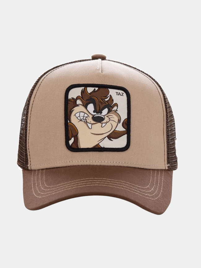 Casquette trucker looney tunes taz marron adulte - Capslab