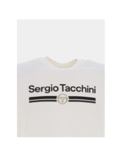 T-shirt à manches courtes marchio écru homme - Sergio Tacchini
