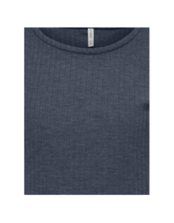 T-shirt côtelé kognella bleu marine fille - Only