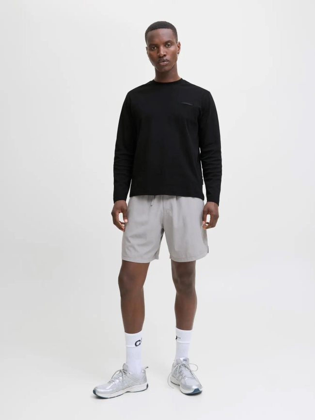 T-shirt à manches longue jcofusion noir homme - Jack & Jones