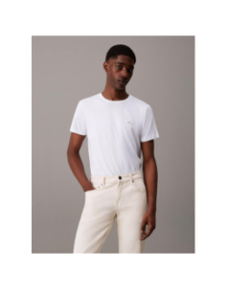 T-shirt slim stretch blanc homme - Calvin Klein