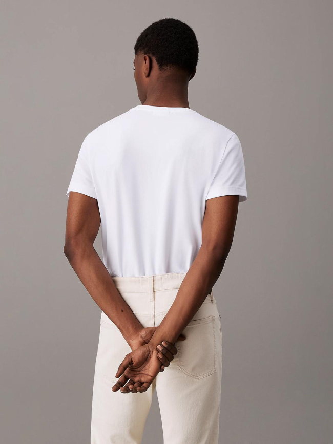 T-shirt slim stretch blanc homme - Calvin Klein