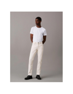 T-shirt slim stretch blanc homme - Calvin Klein