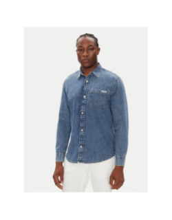 Chemise en jean regular denim bleu homme - Calvin Klein Jeans